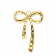 Anhänger aus Stainless Steel - Rostfreiem Stahl Bow Gold