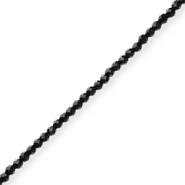 Facetten Top Glas Perlen Black