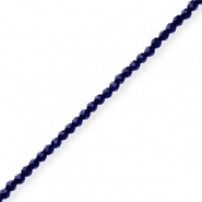 Facetten Top Glas Perlen Navy blue