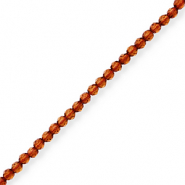 Facetten Top Glas Perlen Brown