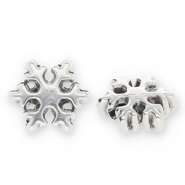 Perle Metall DQ Snowflake Antik silber (Nickelfrei)