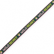 BY31® Schmucktextband "Wild Heart" Dark green-light pink-yellow-purple