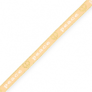 BY31® Schmucktextband "Peace" Vanilla yellow-white-gold