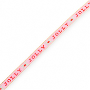 BY31® Schmucktextband "Jolly" Light pink-red-mint green-gold