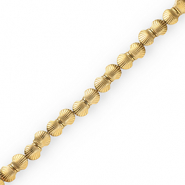 Perlen aus H&auml;matit Shell Gold