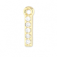 TQ Metall Brass Anh&auml;nger Bar Gold-transparent