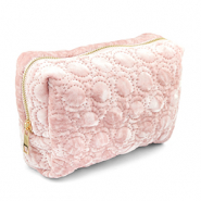 BY31&reg; Etui Sammt with stiched Circles Light pink