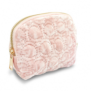 BY31&reg; Etui Sammt with stiched Circles Light pink