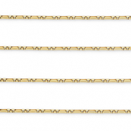 Zubeh&ouml;r aus Stainless Steel - Rostfreiem Stahl Gliederkette Rectangle Gold