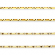 Zubeh&ouml;r aus Stainless Steel - Rostfreiem Stahl Gliederkette Rectangle Gold