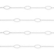 Zubeh&ouml;r aus Stainless Steel - Rostfreiem Stahl Gliederkette Oval Silver