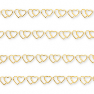 Zubeh&ouml;r aus Stainless Steel - Rostfreiem Stahl Gliederkette Hearts Gold