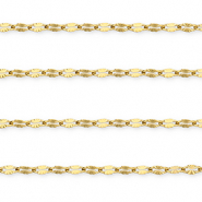 Zubeh&ouml;r aus Stainless Steel - Rostfreiem Stahl Gliederkette Oval Gold