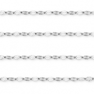 Zubeh&ouml;r aus Stainless Steel - Rostfreiem Stahl Gliederkette Oval Silver