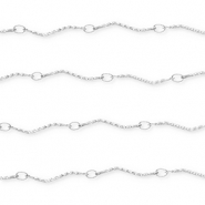 Zubeh&ouml;r aus Stainless Steel - Rostfreiem Stahl Gliederkette Waves Silver