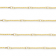 Zubeh&ouml;r aus Stainless Steel - Rostfreiem Stahl Gliederkette Rod Gold