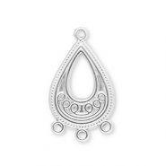 Zubeh&ouml;r aus Stainless Steel - Rostfreiem Stahl Anh&auml;nger Drop with 3 Loops Silver