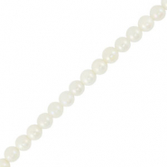 Perle Muschel Round Off white