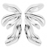 Stainless Steel - Rostfrei Stahl Ohrringe / Ohrstecker Wings Silver