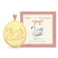 BY31® Anhänger aus Stainless Steel - Rostfreiem Stahl Swan Gold