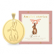 BY31® Anhänger aus Stainless Steel - Rostfreiem Stahl Rabbit Gold