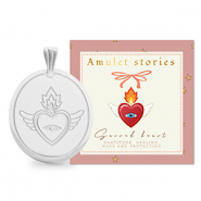 BY31® Anhänger aus Stainless Steel - Rostfreiem Stahl Sacred Heart Silver