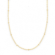 BY31® Gliederkette aus Stainless Steel - Rostfreiem Stahl with Spheres Gold