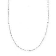 BY31® Gliederkette aus Stainless Steel - Rostfreiem Stahl with Spheres Silver
