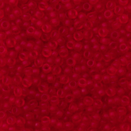 Miyuki 11/0 Rocailles Transparent matte ruby red 11-141F