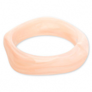 Armbänder Bangle aus Resin Light pink-white