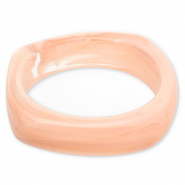Armbänder Bangle aus Resin Light pink-white