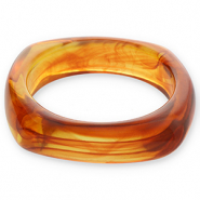 Armbänder Bangle aus Resin Transparent amber brown