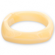 Armbänder Bangle aus Resin Vanilla yellow-white