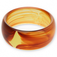 Armbänder Bangle aus Resin Transparent amber brown