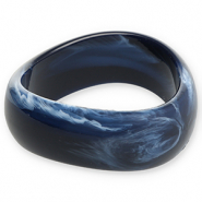 Armbänder Bangle aus Resin Dark blue-white