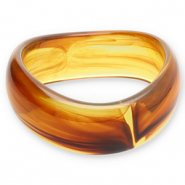 Armbänder Bangle aus Resin Transparent amber brown