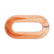 Kettenglied, Acryl, 20 mm, lose Orange