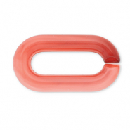 Kettenglied, Acryl, 20 mm, lose Coral red