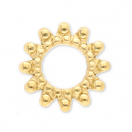 Zubeh&ouml;r aus Stainless Steel - Rostfreiem Stahl Anh&auml;nger / Zwischenst&uuml;ck Bali Ring Gold