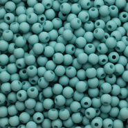 4 mm Perlen aus Acryl Aqua green