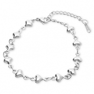 Stainless Steel - Rostfrei Stahl Armbänder Hearts Silver