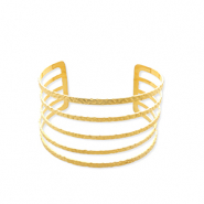 Stainless Steel - Rostfrei Stahl Armbänder Bangle Gold