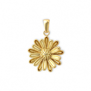 Anh&auml;nger aus Stainless Steel - Rostfreiem Stahl Flower Gold
