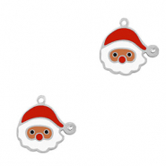 Anh&auml;nger aus Stainless Steel - Rostfreiem Stahl Santa Silver-red