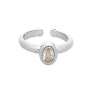 Stainless Steel - Rostfrei Stahl Ringe Silver-transparent