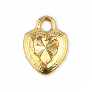 Anh&auml;nger aus Stainless Steel - Rostfreiem Stahl Heart Gold