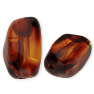 Perlen aus Acryl Rectangle Orange brown