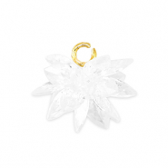 Zirkonia-Anh&auml;nger Flower Transparent