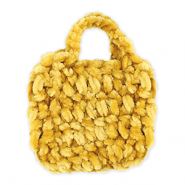 Handgeh&auml;kelte T&auml;schchen Ochre yellow