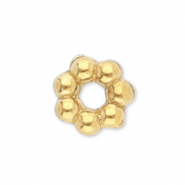 Perlen aus Stainless Steel - Rostfreiem Stahl Spacer Bali Ring 3 mm Gold